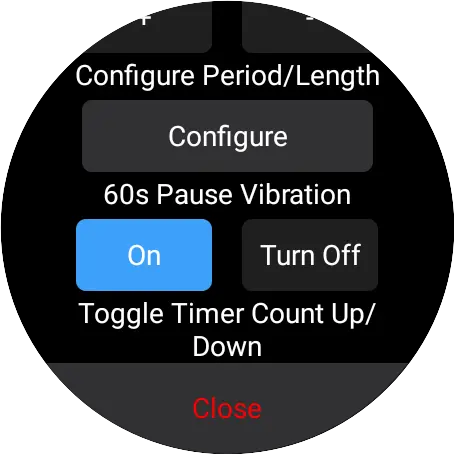 60 seconds pause toggle
