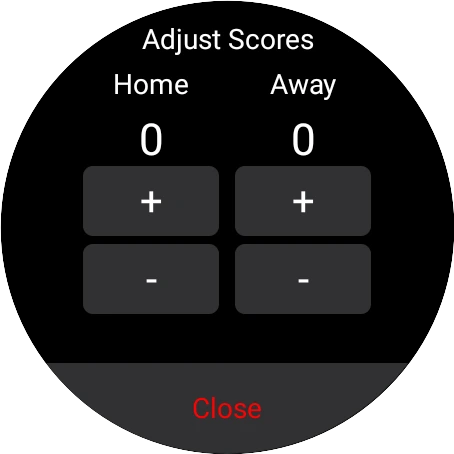 Adjust scores