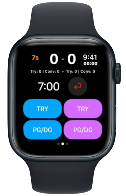 Apple Watch with WTR Watch App main page