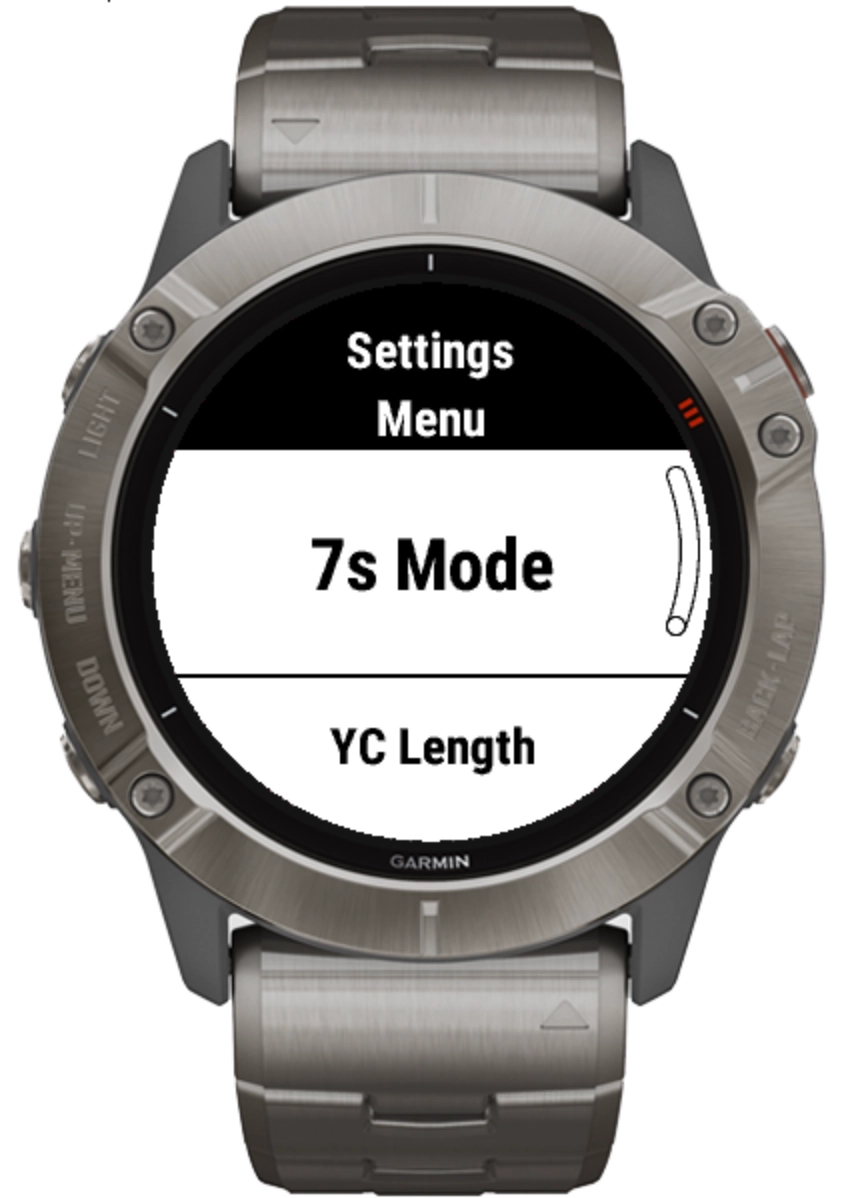 Settings page