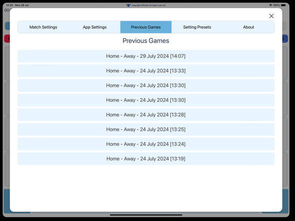 Pitch Side App Timeline