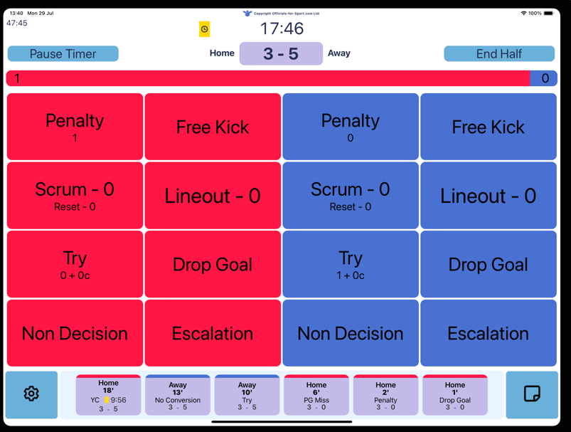 Pitch Side App Add Cards